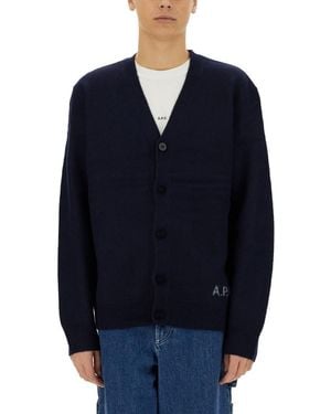 A.P.C. Cardigan "Kenny" - Blue