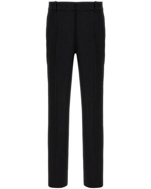 McQueen Cigarette Tailored Trousers - Black