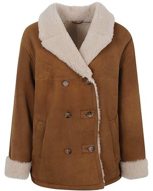 Enes Florentina Leather Jacket - Brown