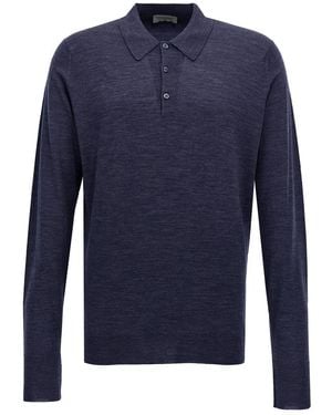 John Smedley 'Dorset' Polo Shirt - Blue