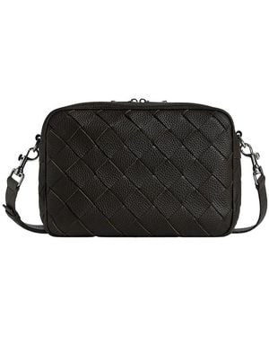 Bottega Veneta Camera Braided Medium Bags - Black