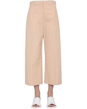 Jil Sander Tailored Cropped Trousers - White