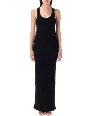 Jean Paul Gaultier Tank Dress Piercing Detail - Black