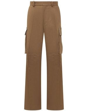 Victoria Beckham Relaxed Cargo Trousers - Natural