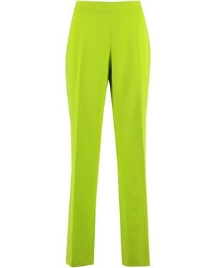 Clips High-Rise Trousers - Green