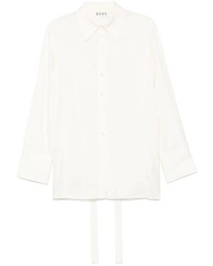 Rohe Deconstructed Silk Shirt - White
