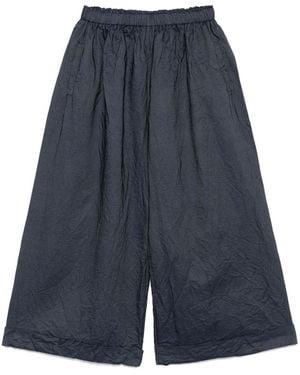 Daniela Gregis Printed Wide-Leg Trousers - Blue