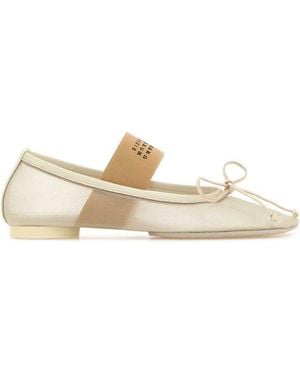MM6 by Maison Martin Margiela Bow Ballet Flats - White