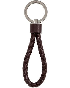 Bottega Veneta Woven Key Ring Accessories - White