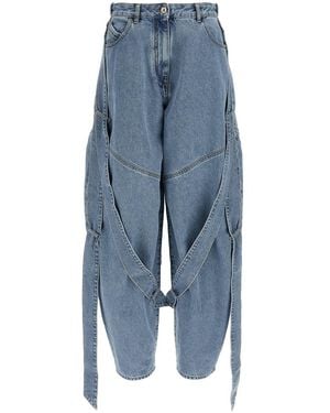The Attico Tape Jeans - Blue