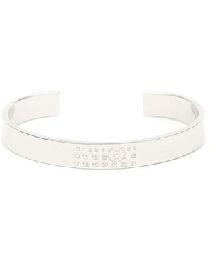 MM6 by Maison Martin Margiela Minimal Logo 8Mm Cuff Accessories - White