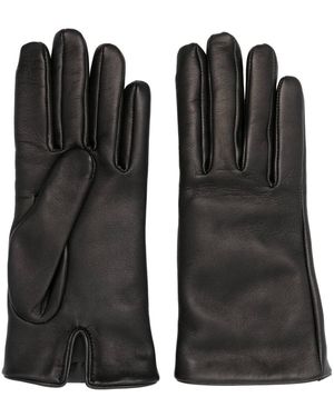 Saint Laurent Leather Gloves - Black