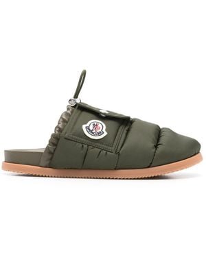 Moncler Mon Pocket Slippers - Green