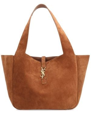 Saint Laurent Le 5 À 7 Tote Bag - Brown