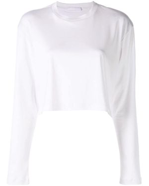 Wardrobe NYC Long Sleeve Crop - White