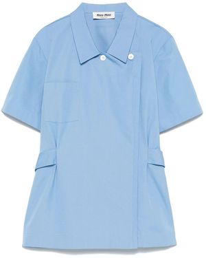 Miu Miu Canvas Shirt - Blue