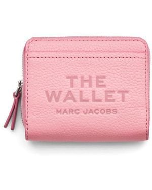 Marc Jacobs The Leather Mini Compact Wallet Accessories - Pink