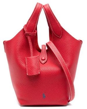 Ralph Lauren Small Polo Play Tote Bag - Red