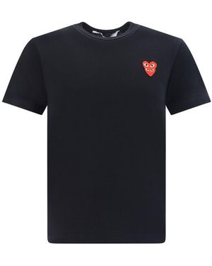 COMME DES GARÇONS PLAY T-Shirts - Black