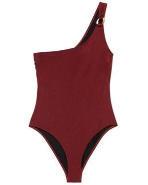 Anjuna One-Shoulder One-Piece Swimsuit - Red