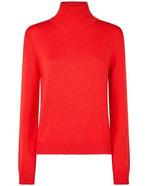 Ballantyne T Neck Pullover - Red