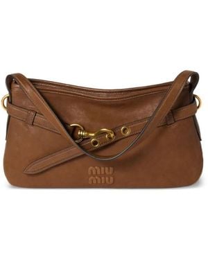 Miu Miu Borse Nappa Aviator - Brown