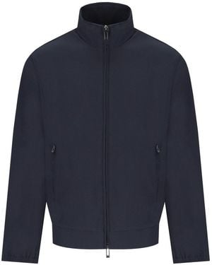 Emporio Armani Ribbed Jacket - Blue