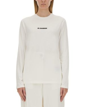 Jil Sander T-Shirt Con Logo - White