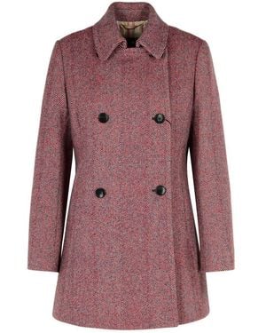 Etro Wool Blend Coat - Red