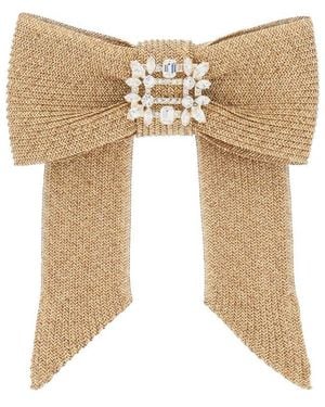 Roger Vivier Hair Clip With Buckle Broche Vivier - White