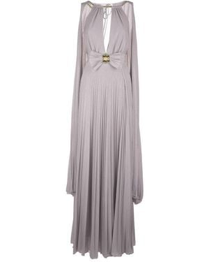 Elisabetta Franchi Long Dresses - White