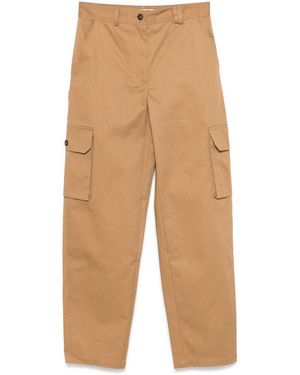 Maison Kitsuné Straight Trousers - Natural