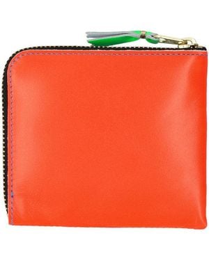 Comme des Garçons Super Fluo Small Zip Coin Wallet - Orange