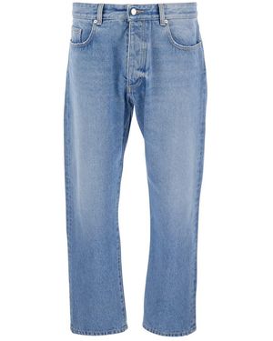 ICON DENIM Light Jeans With Logo Patch On The Rear - Blue