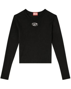 DIESEL "Uncutie" Long Sleeves T-Shirt - Black