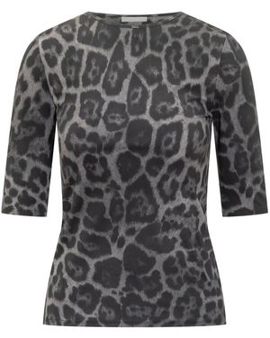 Stella McCartney Leopard Print Top - Grey