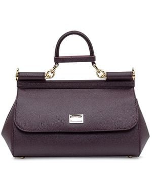 Dolce & Gabbana Sicily Medium Bag - Purple
