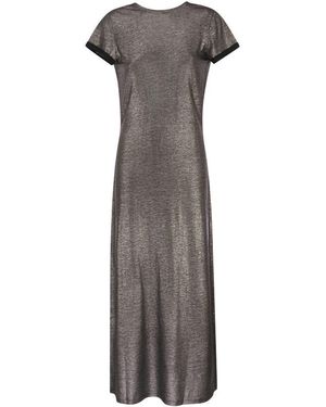 Majestic Filatures Dress With Back Neckline - Grey