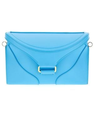 Rodo Clutch Bag With Shoulder Strap - Blue