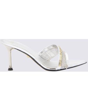 ALEVI Leather And Metal Vegas Sandals - White