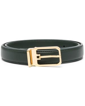 Giuliva Heritage Slim Leather Belt Accessories - Green