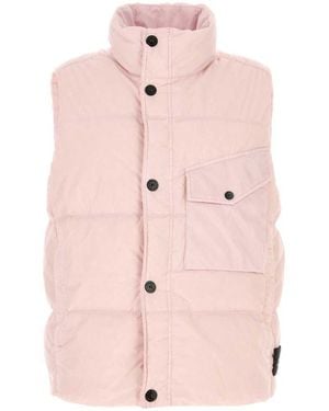 Stone Island Jackets And Vests - Pink