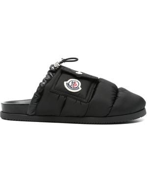 Moncler Mon Pocket Slippers - Black