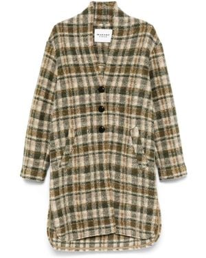 Isabel Marant Gabriel Wool Blend Coat - Natural