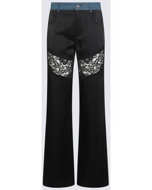 Blumarine Denim Trousers - Black