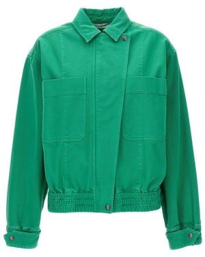 Max Mara 'Arturo' Crop Jacket - Green