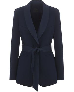 Manuel Ritz Tuxedo Jacket - Blue