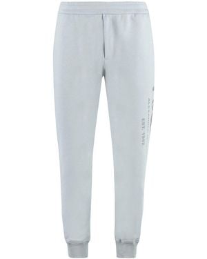 Alexander McQueen Logo Print Joggers - Blue