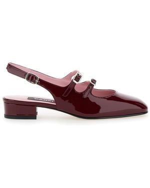 CAREL PARIS 'Peche' Bordeaux Mary Jane Court Shoes - Brown