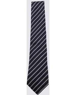 Canali And Silk Tie - Black